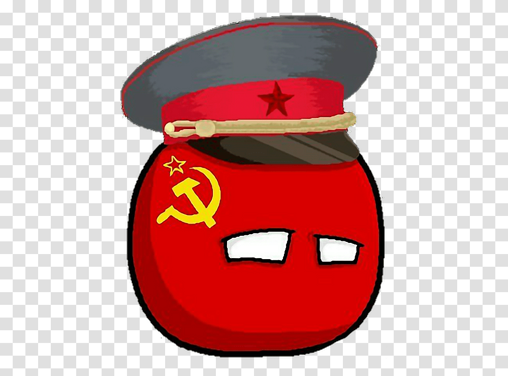 Sovietunionball Sovietball Countryballs Sovietunion Soviet Union Countryball, Apparel, Helmet Transparent Png