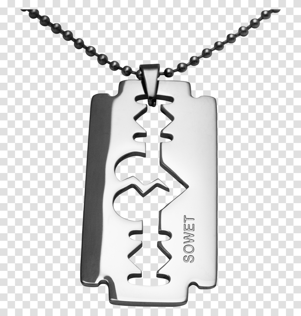 Sowet Broken Necklace Heart Razor Blade Necklace, Pendant, Jewelry, Accessories, Accessory Transparent Png