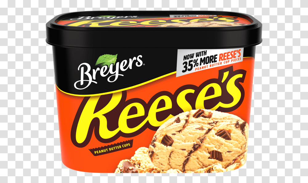 Soy Ice Cream Reese's Peanut Butter Cup Ice Cream, Food, Pizza, Dessert, Tin Transparent Png
