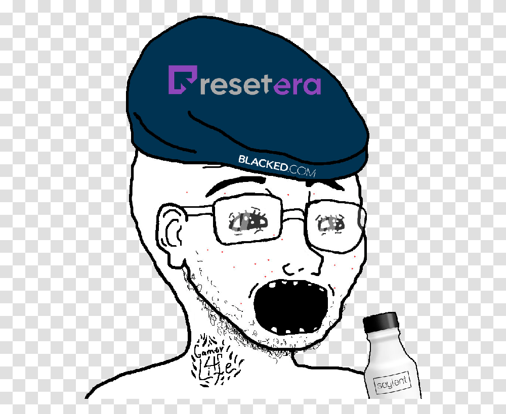 Soy Open Mouth Soylent Soyboy, Head, Person, Sunglasses, Baseball Cap Transparent Png