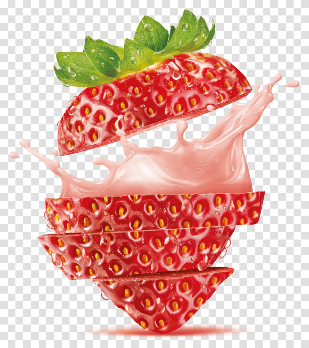 Soy With Fruits Packaging Juice Strawberry, Plant, Food, Birthday Cake, Dessert Transparent Png