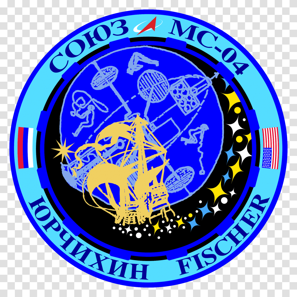 Soyuz Ms 04 Mission Patch 6th Airlift Squadron Patch, Logo, Trademark, Emblem Transparent Png
