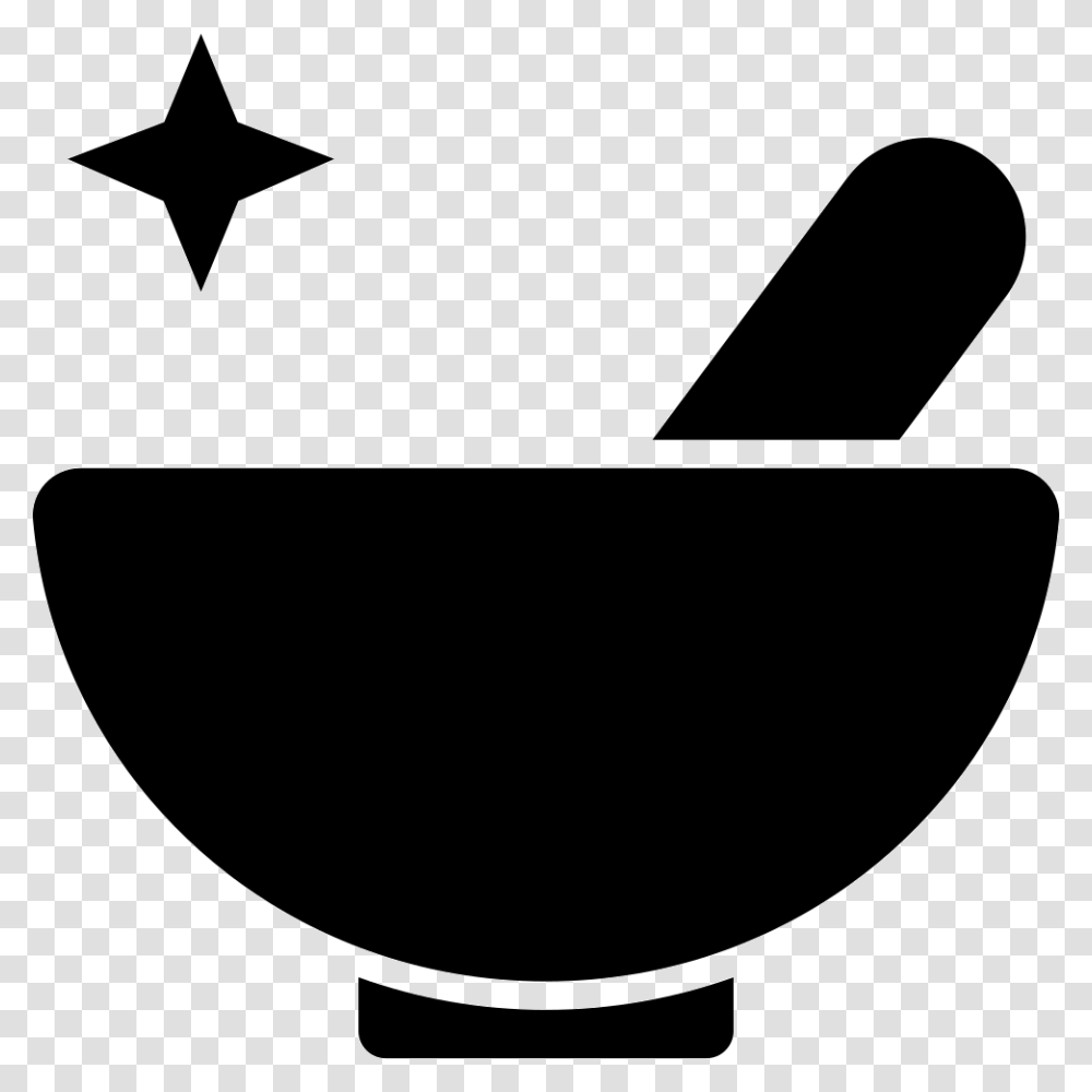 Spa Bowl To Mix Treatments Ingredients Ingredient Icon, Star Symbol, Ashtray, Silhouette Transparent Png