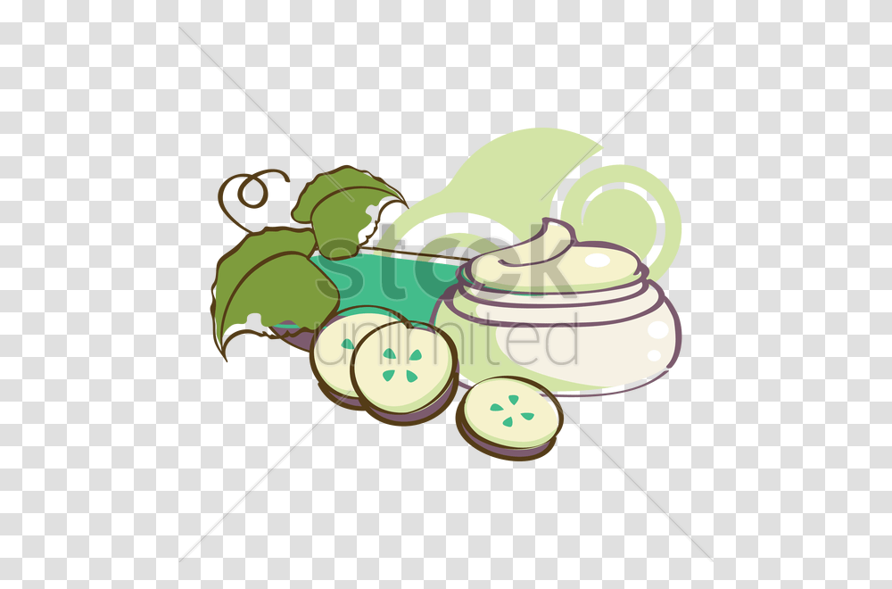 Spa Cream With Cucumber Slices Vector Image, Leisure Activities, Food, Fishing, Outdoors Transparent Png