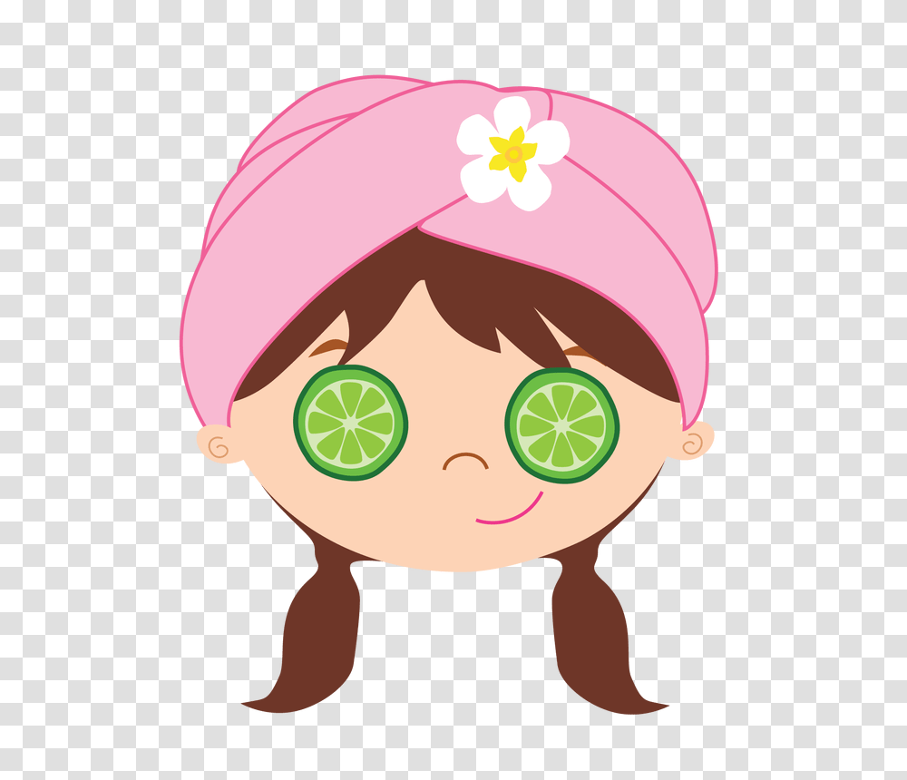 Spa Girl Clip Art Night, Plant, Face, Citrus Fruit, Food Transparent Png