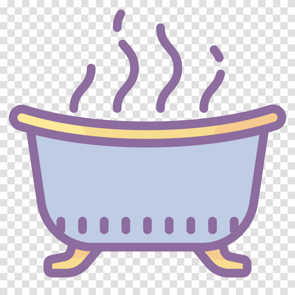 Spa Icon, Tub, Bathtub, Pot, Jacuzzi Transparent Png