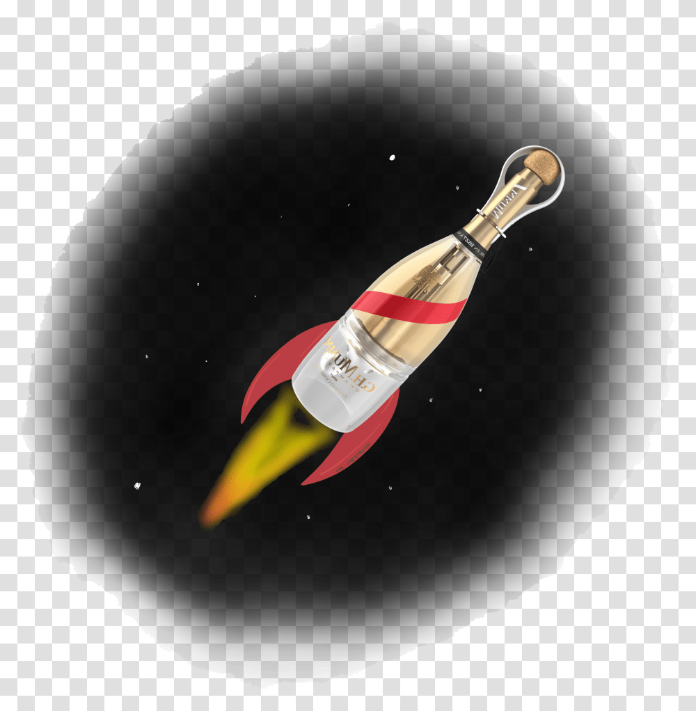 Space Champagne Is Here...erm Yay - Vinespiration Champagne Rocket, Beverage, Drink, Weapon, Weaponry Transparent Png