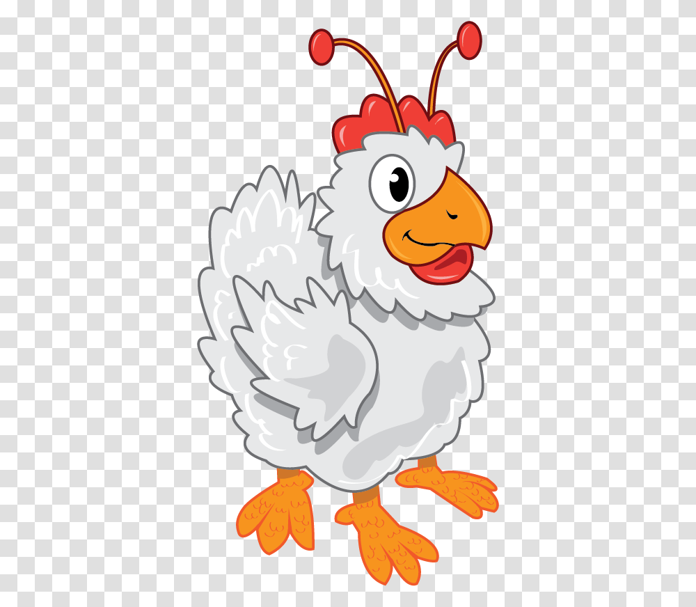 Space Chicken Cartoon, Hen, Poultry, Fowl, Bird Transparent Png