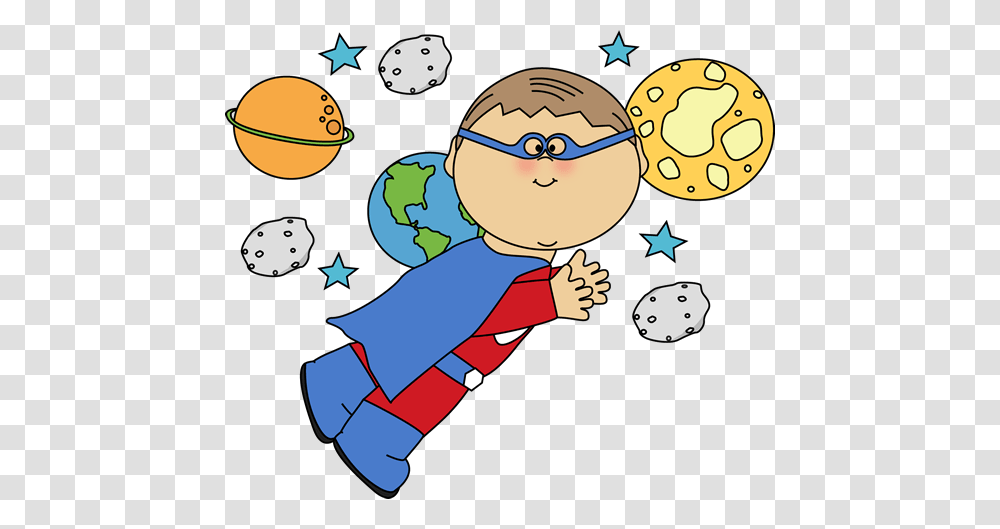 Space Clip Art Boy Flying In Space Clip Art Image Superhero Boy, Outdoors, Nature, Plot Transparent Png