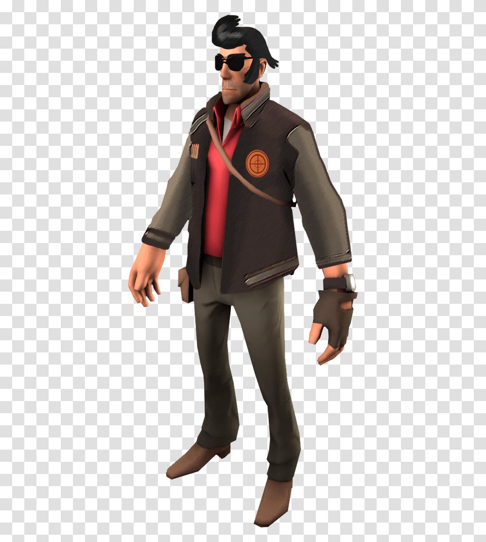 Space Dandy Tf2 Scout, Sunglasses, Suit, Overcoat Transparent Png