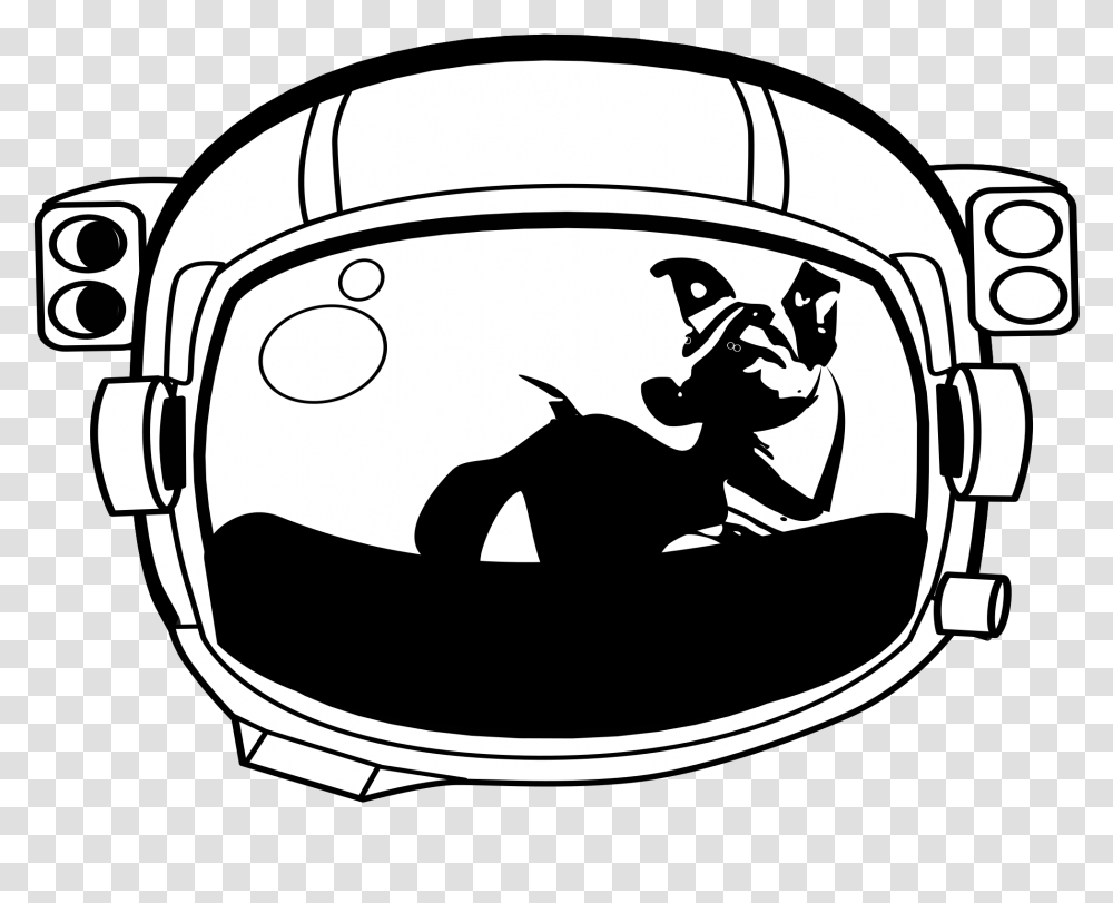 Силуэт собаки в космосе