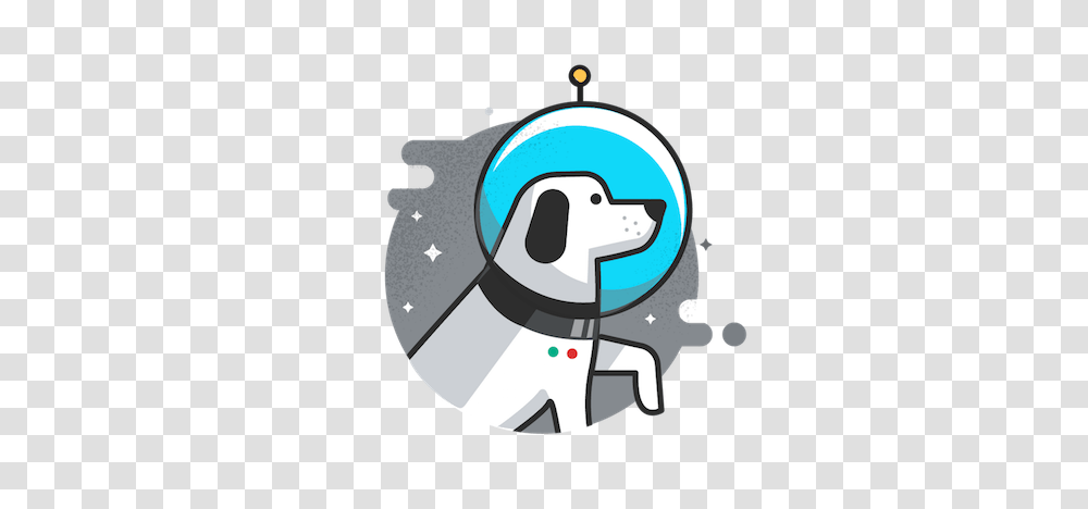 Space Dog Illustration, Label, Helmet Transparent Png