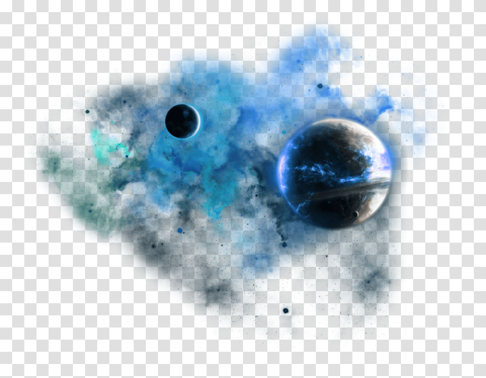 Space Dust Blue Galaxy Spaceeffects Planets Glow Space Clouds, Outer Space, Astronomy, Universe, Shark Transparent Png
