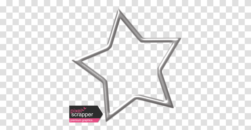 Space Explorer Silver Star Outline, Symbol, Star Symbol Transparent Png