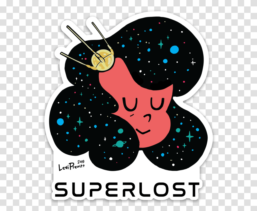 Space Girl Illustration, Poster, Advertisement Transparent Png