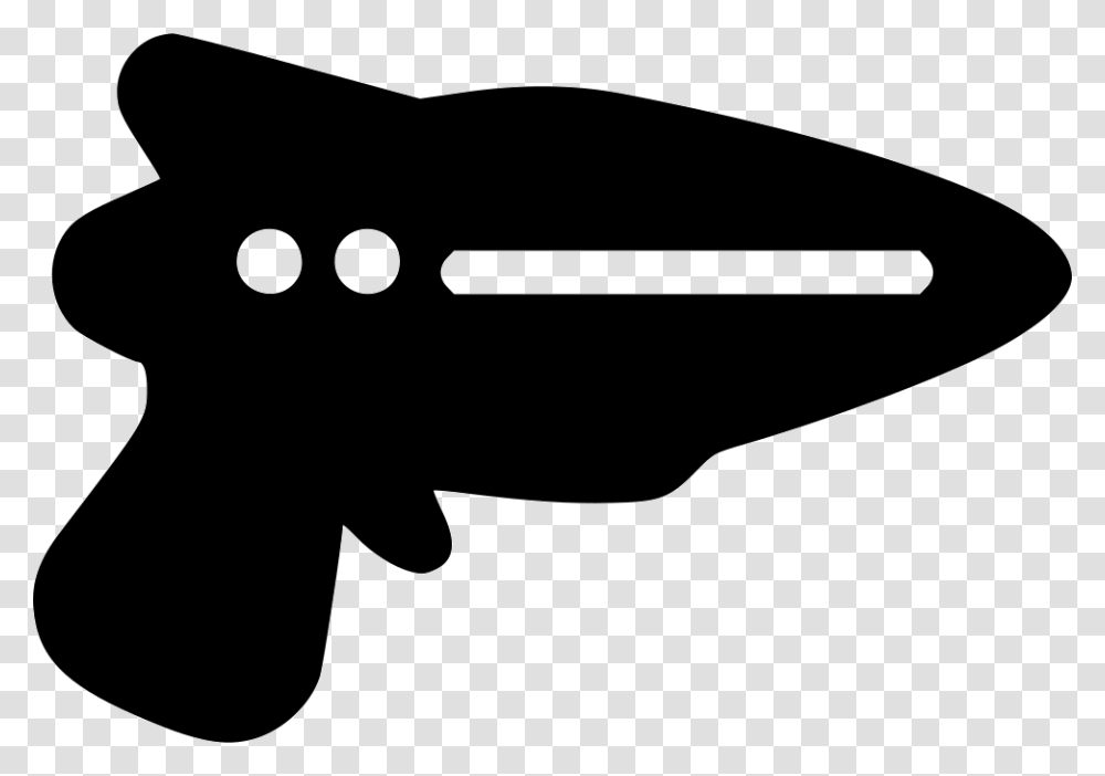 Space Gun Cartoon, Silhouette, Stencil, Weapon, Weaponry Transparent Png