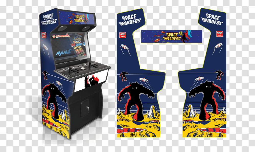 Space Invaders Arcade Cabinet, Arcade Game Machine, Person, Human, Pac Man Transparent Png