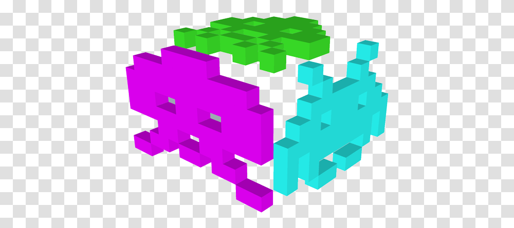 Space Invaders Cubed Spacecubed Twitter Graphic Design, Pac Man, Cross, Symbol, Minecraft Transparent Png