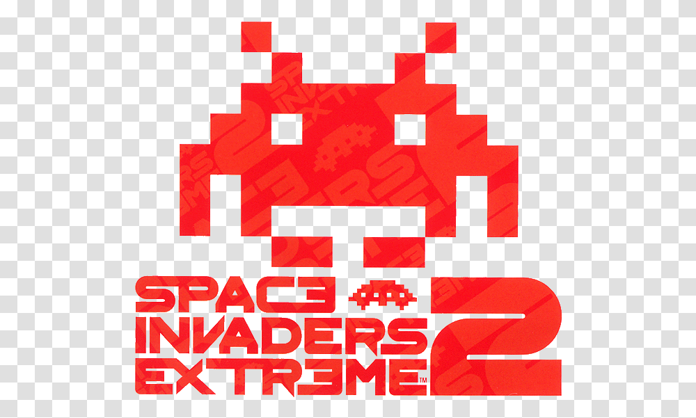 Space Invaders Extreme 2 Logo Space Invaders, Pac Man, Poster, Advertisement Transparent Png