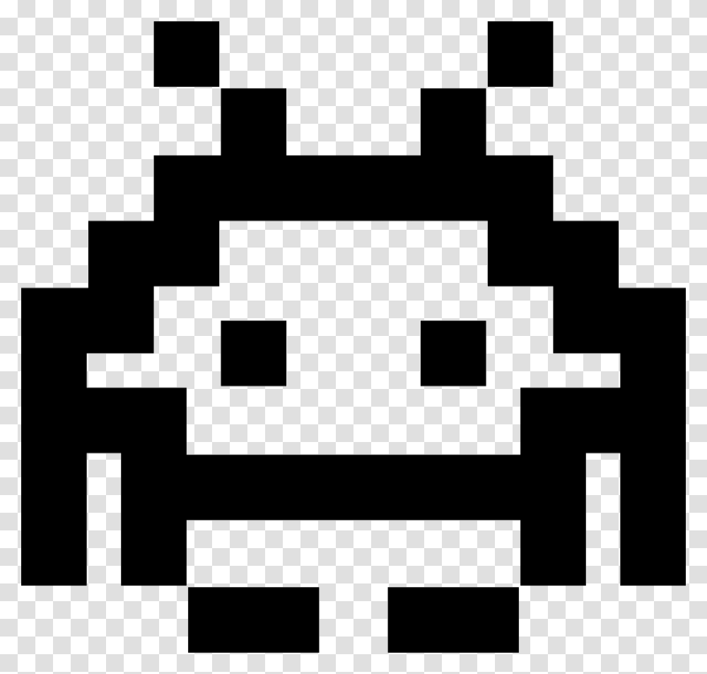 Space Invaders Icon Free Download, Cross, Stencil, Pac Man Transparent Png