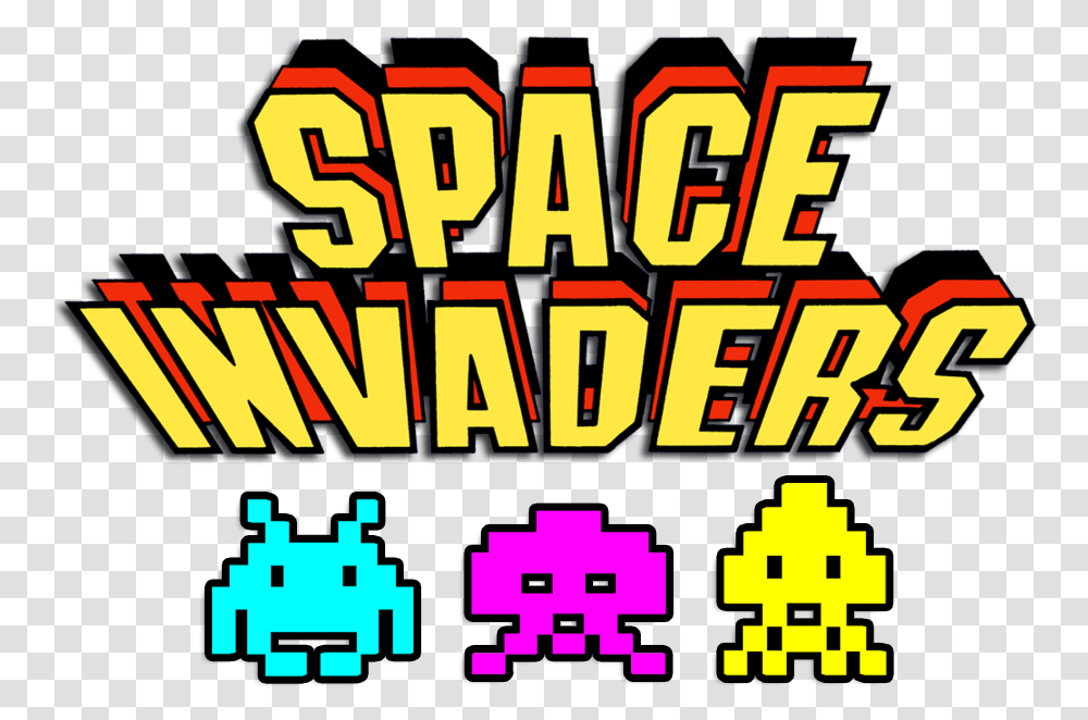Space Invaders Logo 8 Image Space Invaders, Pac Man, Arcade Game Machine Transparent Png