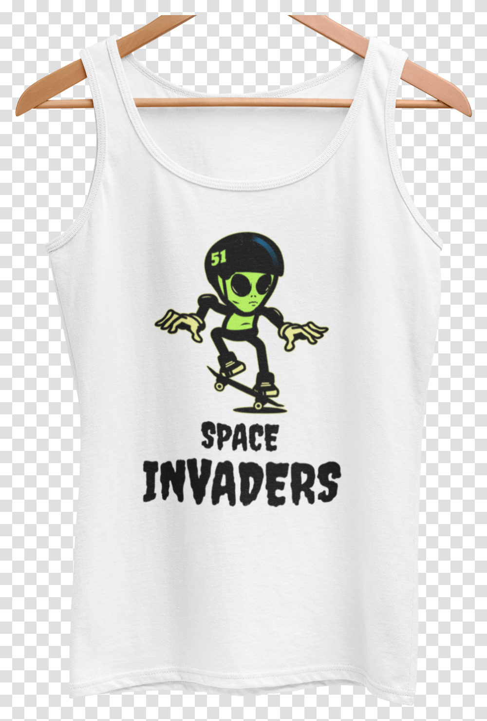 Space Invaders Ship, Apparel, Tank Top, Undershirt Transparent Png