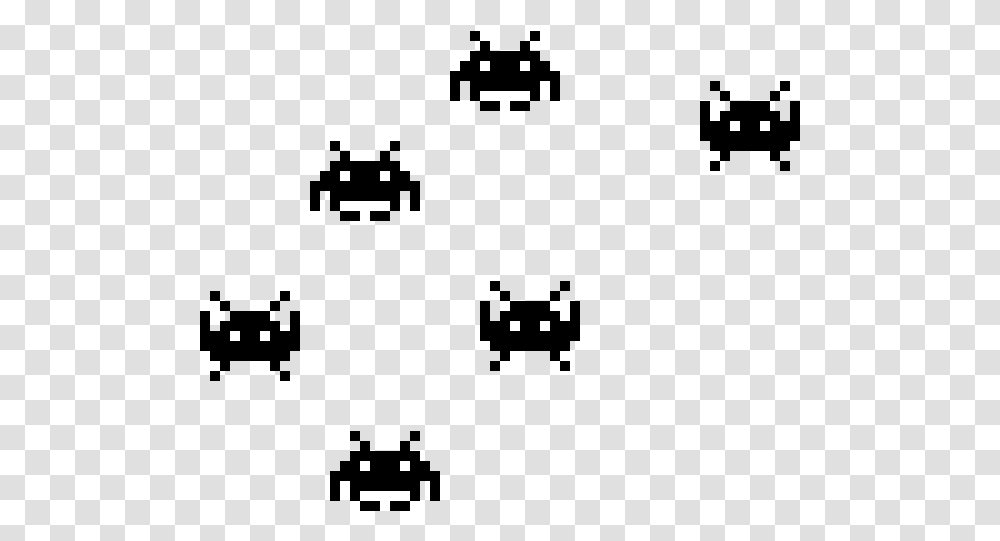 Space Invaders Vector Free, Pac Man, Silhouette Transparent Png