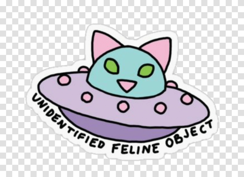 Space Kitty Cat Ufo, Apparel, Sombrero, Hat Transparent Png