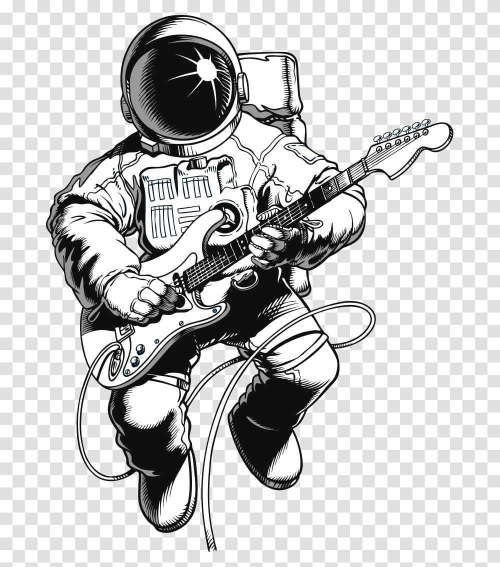 Space Man Playing Guitar, Person, Human, Leisure Activities, Musical Instrument Transparent Png