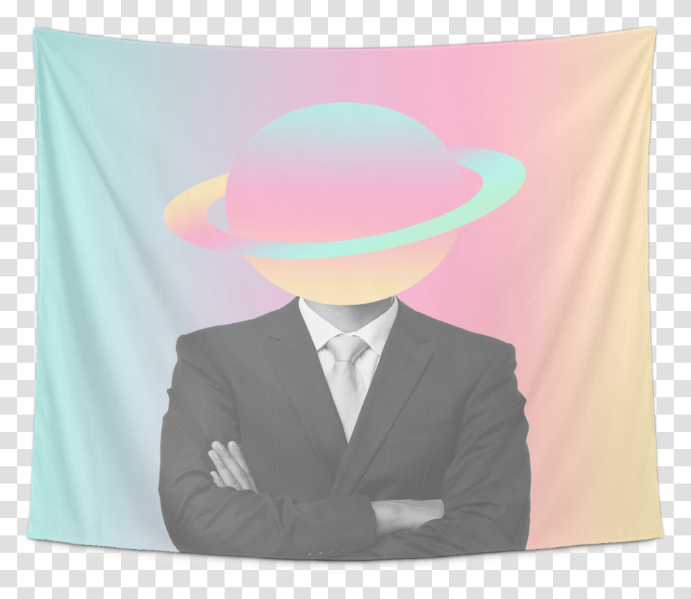 Space Man Tapestry Gentleman, Person, Suit, Tie Transparent Png