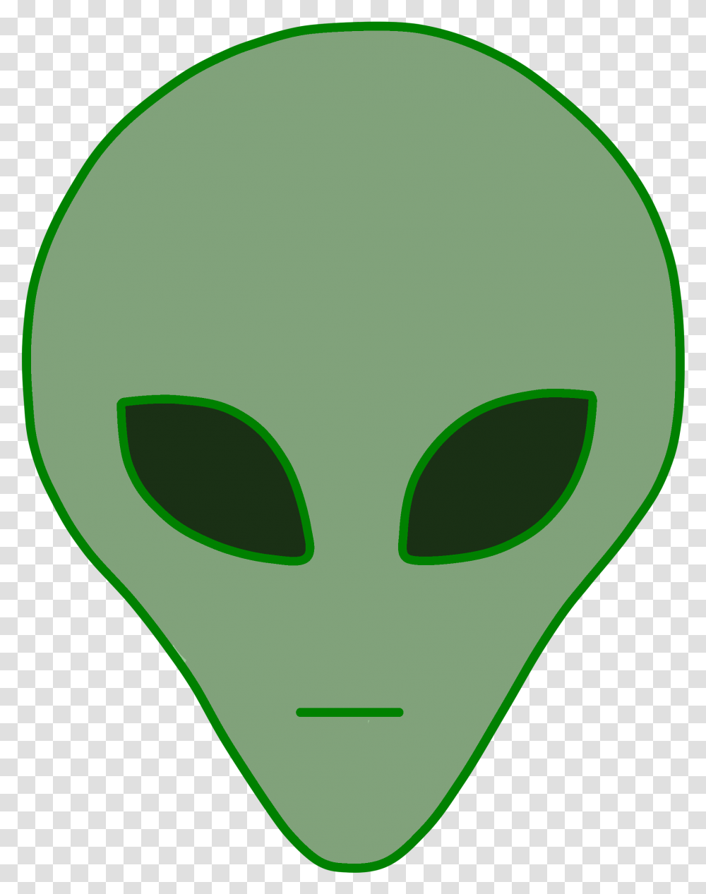 Space Monster Alien Mask, Green, Light Transparent Png
