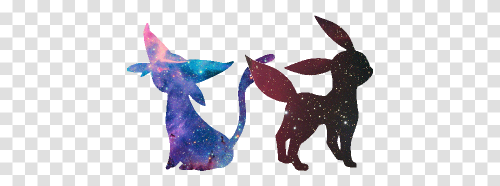 Space Nebula Eevee Espeon Umbreon Pokemon Espeon Y Umbreon, Tree, Plant, Ornament, Outer Space Transparent Png