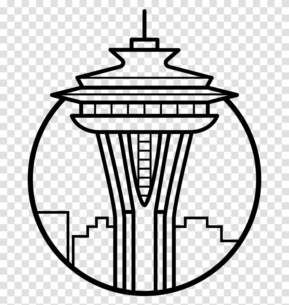 Space Needle Coloring, Gray, World Of Warcraft Transparent Png