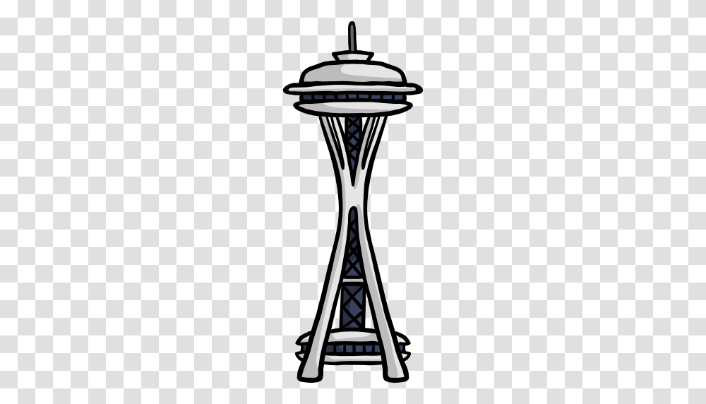 Space Needle, Lamp, Hourglass, Lamp Post Transparent Png