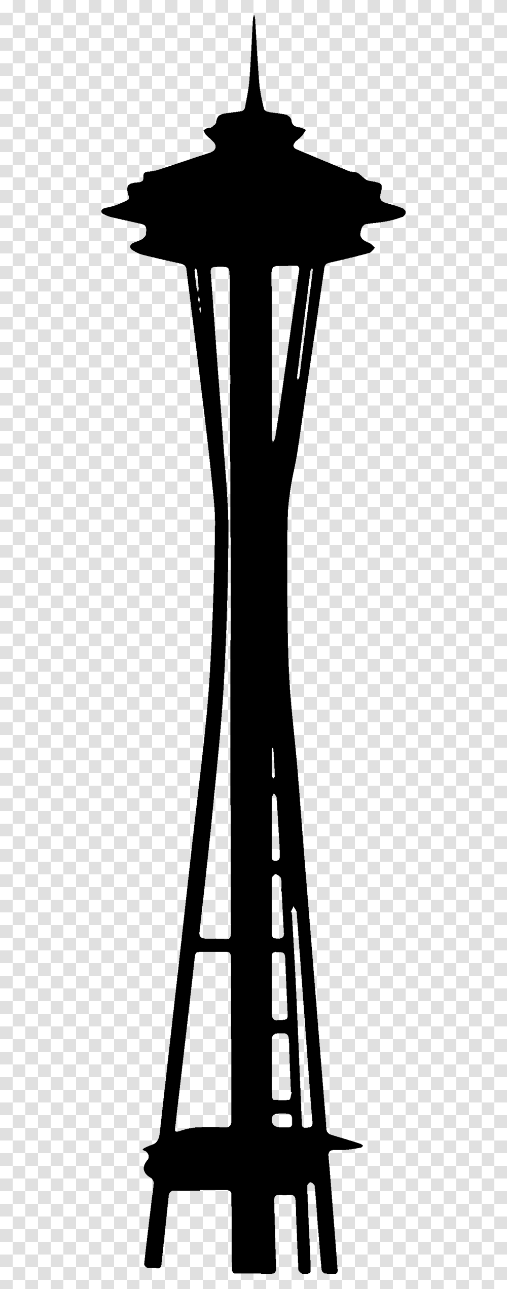 Space Needle Silhouette Free Images With Cliparts, Nature, Outdoors, Night, Outer Space Transparent Png