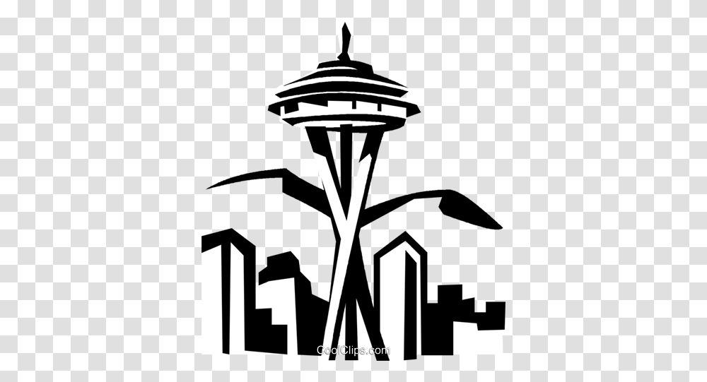 Space Needle Silhouette Picture Seattle Space Needle Clipart, Lamp, Symbol, Logo, Trademark Transparent Png