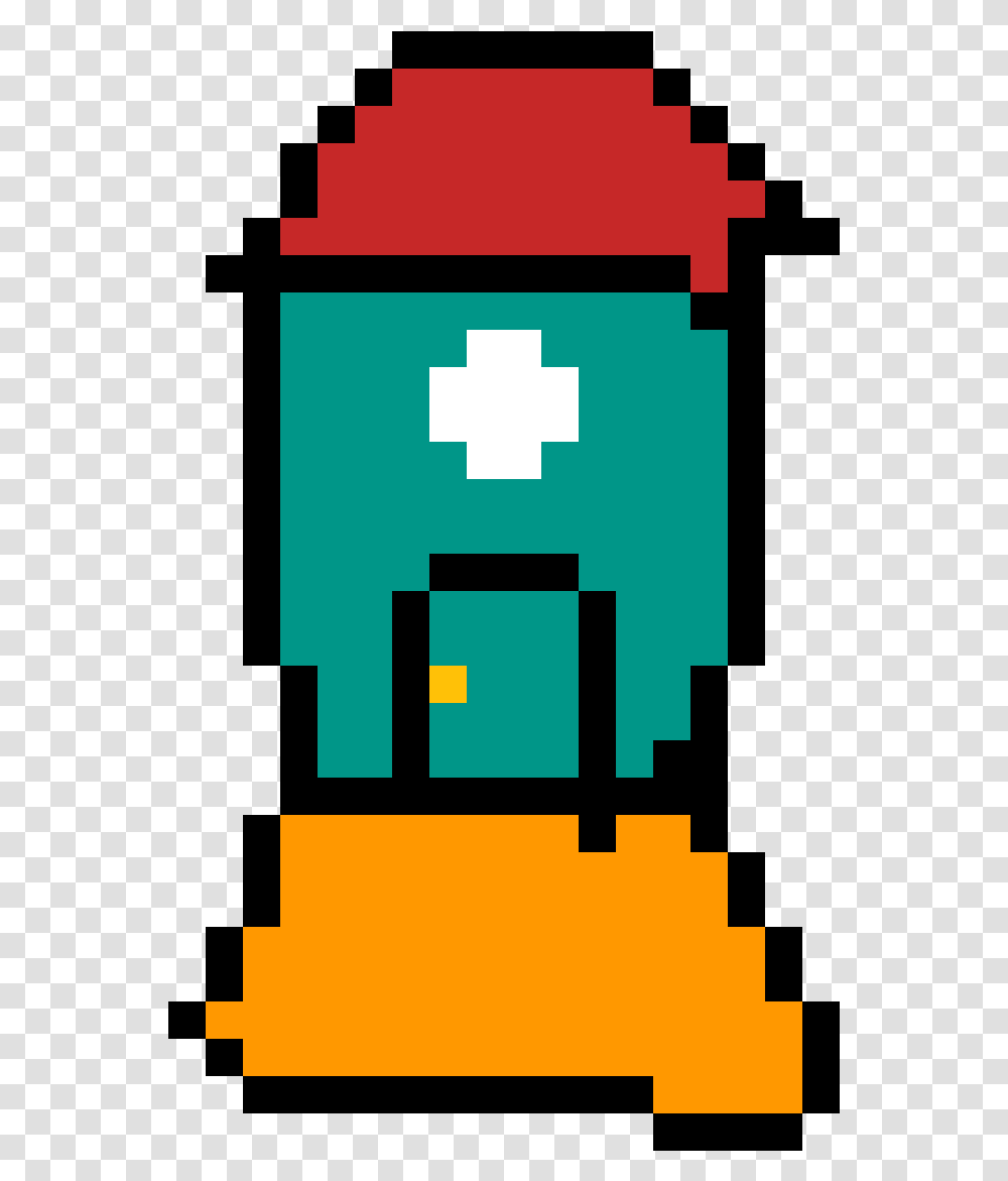 Space Ship Ken X Enter The Gungeon Hunter Sprite Clipart Easy Person Pixel Art, First Aid, Symbol, Recycling Symbol Transparent Png