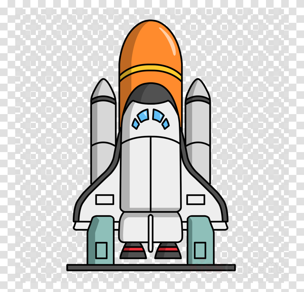 Space Shuttle Cartoon, Vehicle, Transportation, Spaceship, Aircraft Transparent Png