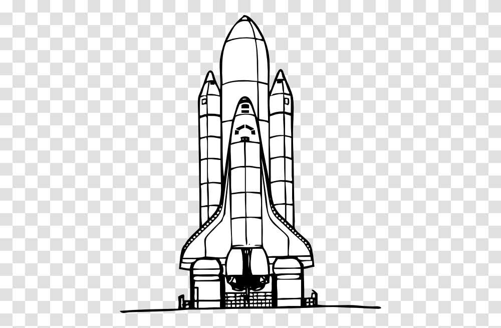 Space Shuttle Liftoff Svg Clip Arts Space Shuttle Clipart Black And White, Spaceship, Aircraft, Vehicle, Transportation Transparent Png