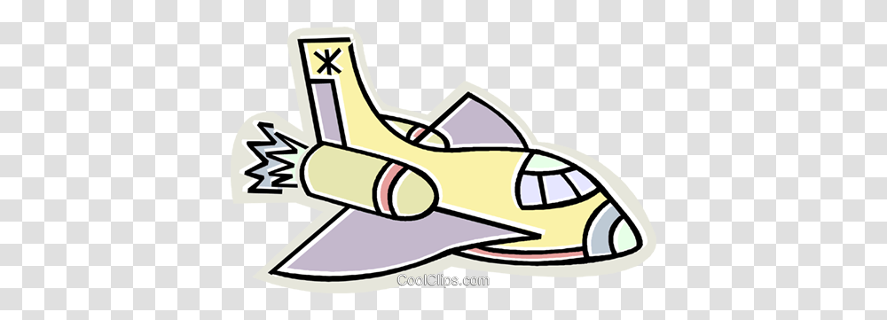 Space Shuttle Royalty Free Vector Clip Art Illustration, Aircraft, Vehicle, Transportation, Airplane Transparent Png