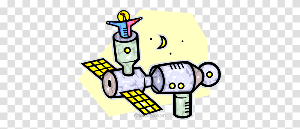 Space Station Royalty Free Vector Clip Art Illustration, Machine, Motor, Engine, Rotor Transparent Png