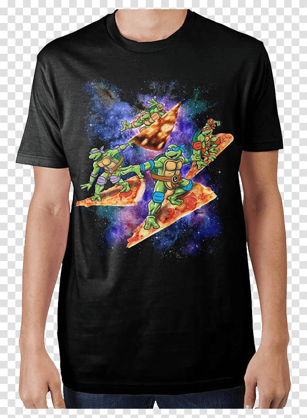 Space Surf Teenage Mutant Ninja Turtles T Shirt, Apparel, T-Shirt, Person Transparent Png