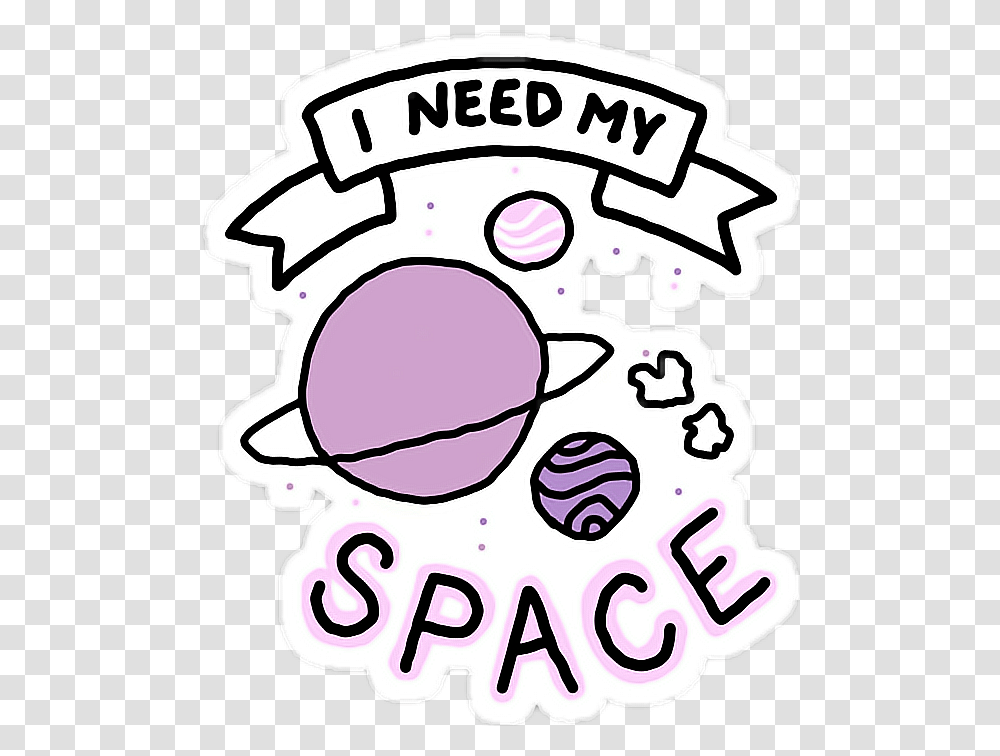 Space Tumblr Need My Space, Doodle, Drawing, Label Transparent Png