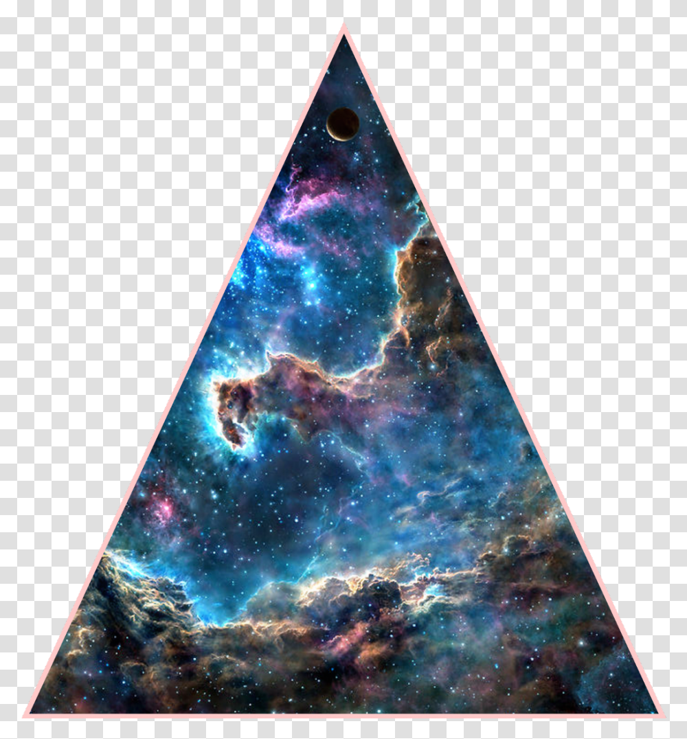 Space Wallpaper Cosmic, Triangle, Outer Space, Astronomy, Universe Transparent Png