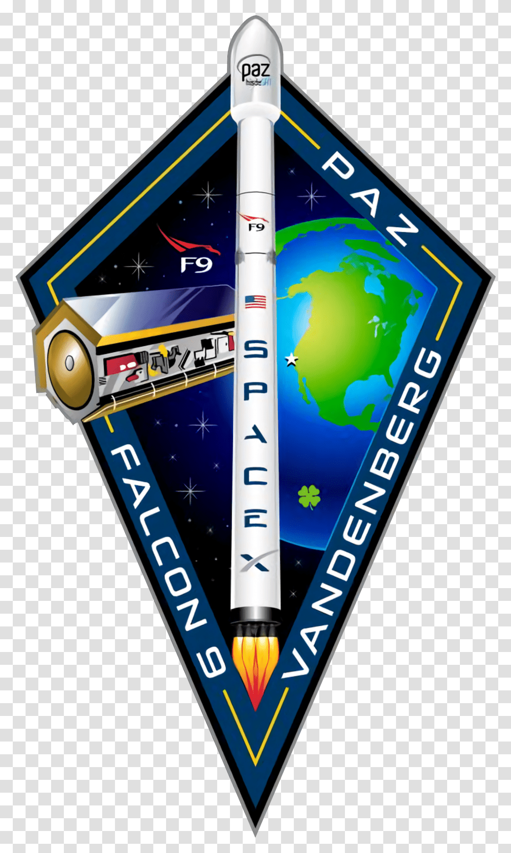 Space X Logo Falcon 9 Paz Patch, Outer Space, Astronomy, Universe Transparent Png