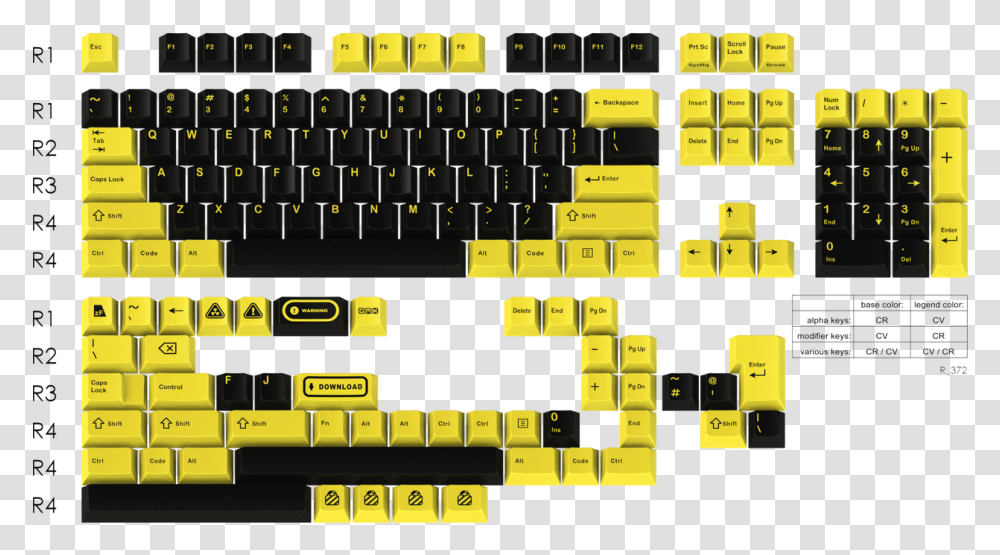 Spacebar Gmk Yellow, Computer Keyboard, Computer Hardware, Electronics Transparent Png