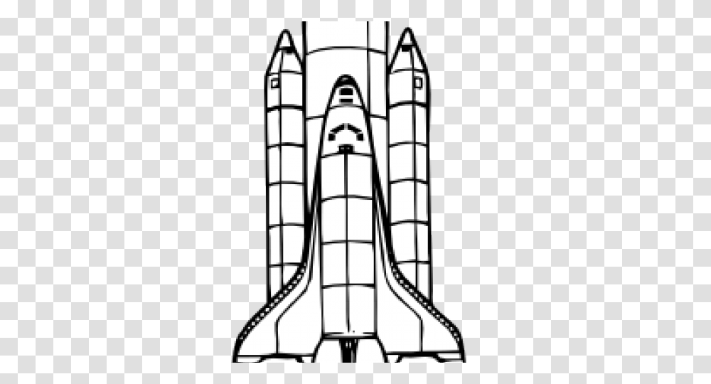 Spaceship Clipart Black And White, Aircraft, Vehicle, Transportation, Space Shuttle Transparent Png
