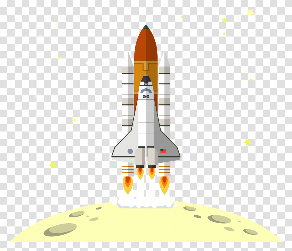 Spaceship Download Cohete Despegando A La Luna, Aircraft, Vehicle, Transportation, Space Shuttle Transparent Png