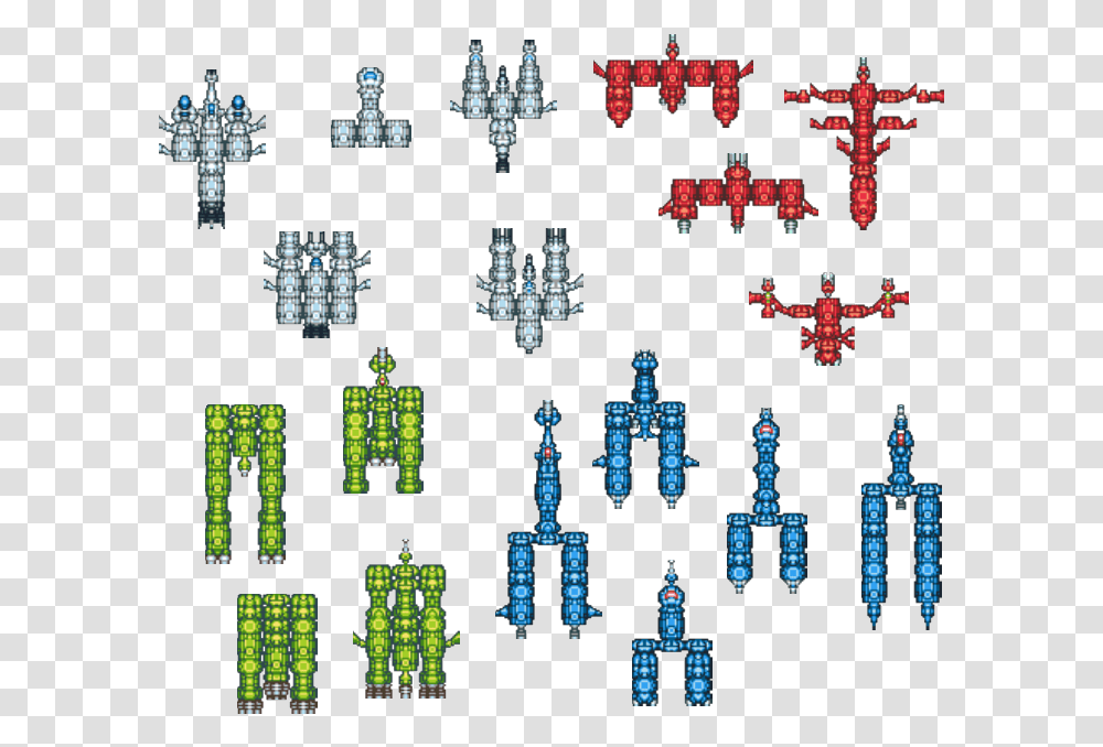 Spaceship Styles In Different Colors Evolved By Several Genetic Algorithm In Game, Building, Minecraft, Space Station Transparent Png