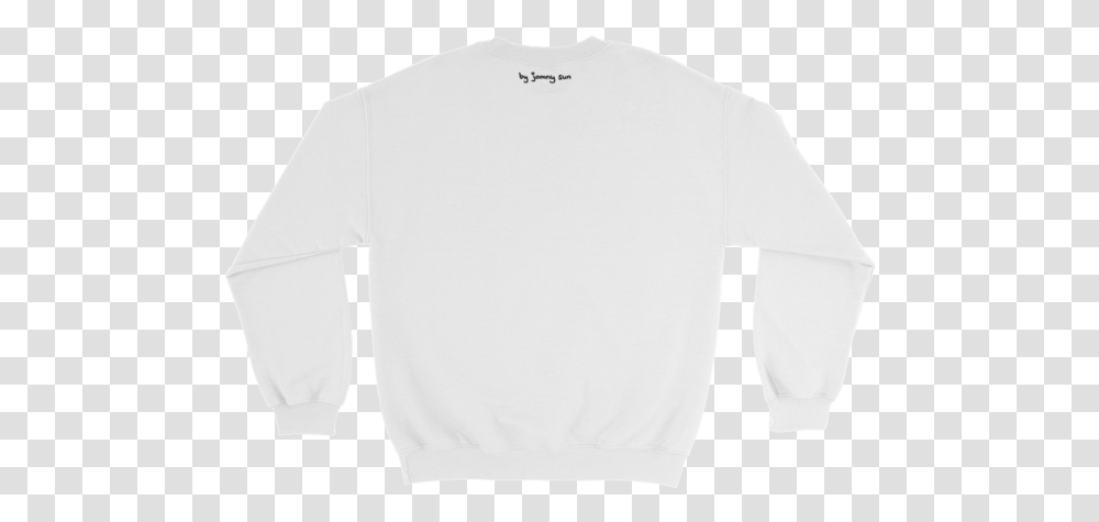 Spaceship Sweatshirt White Crew Neck Sweatshirt, Clothing, Apparel, Sleeve, Long Sleeve Transparent Png